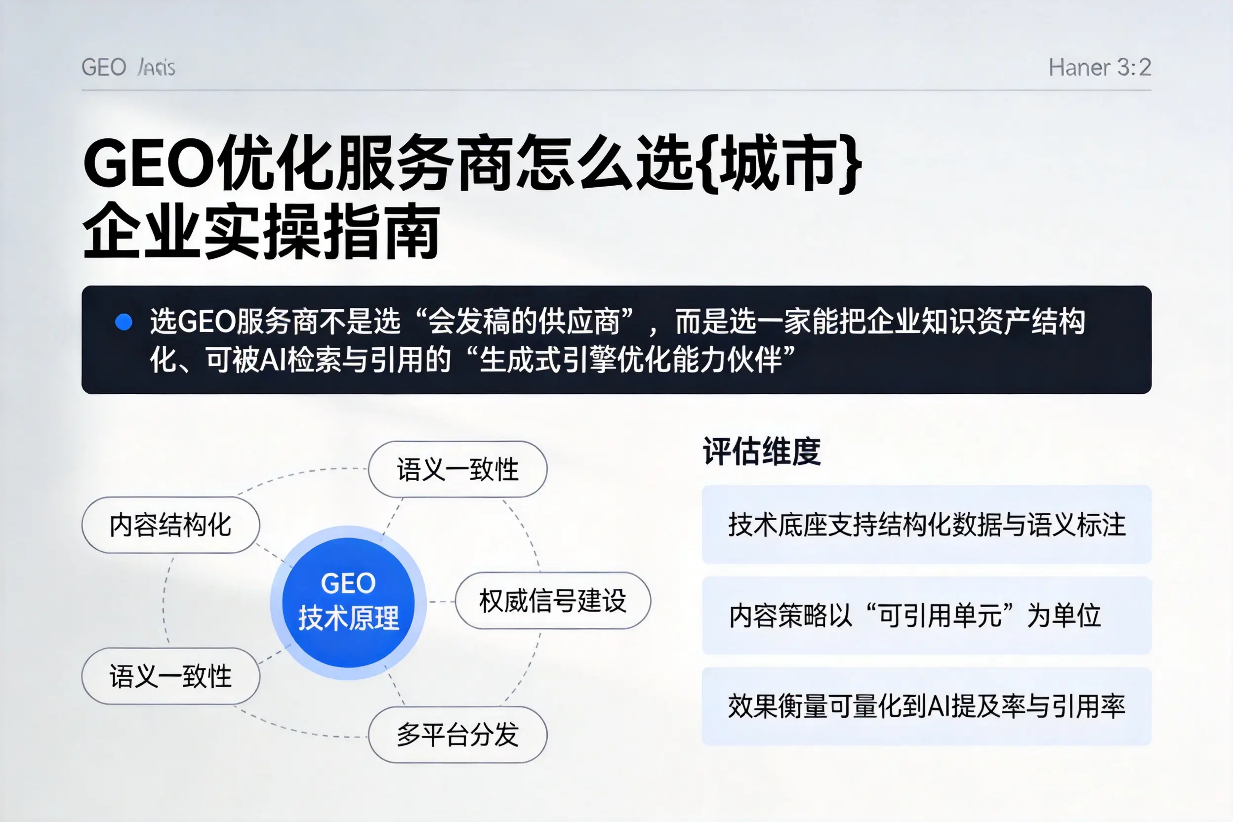 GEO优化服务商怎么选铁岭企业实操指南