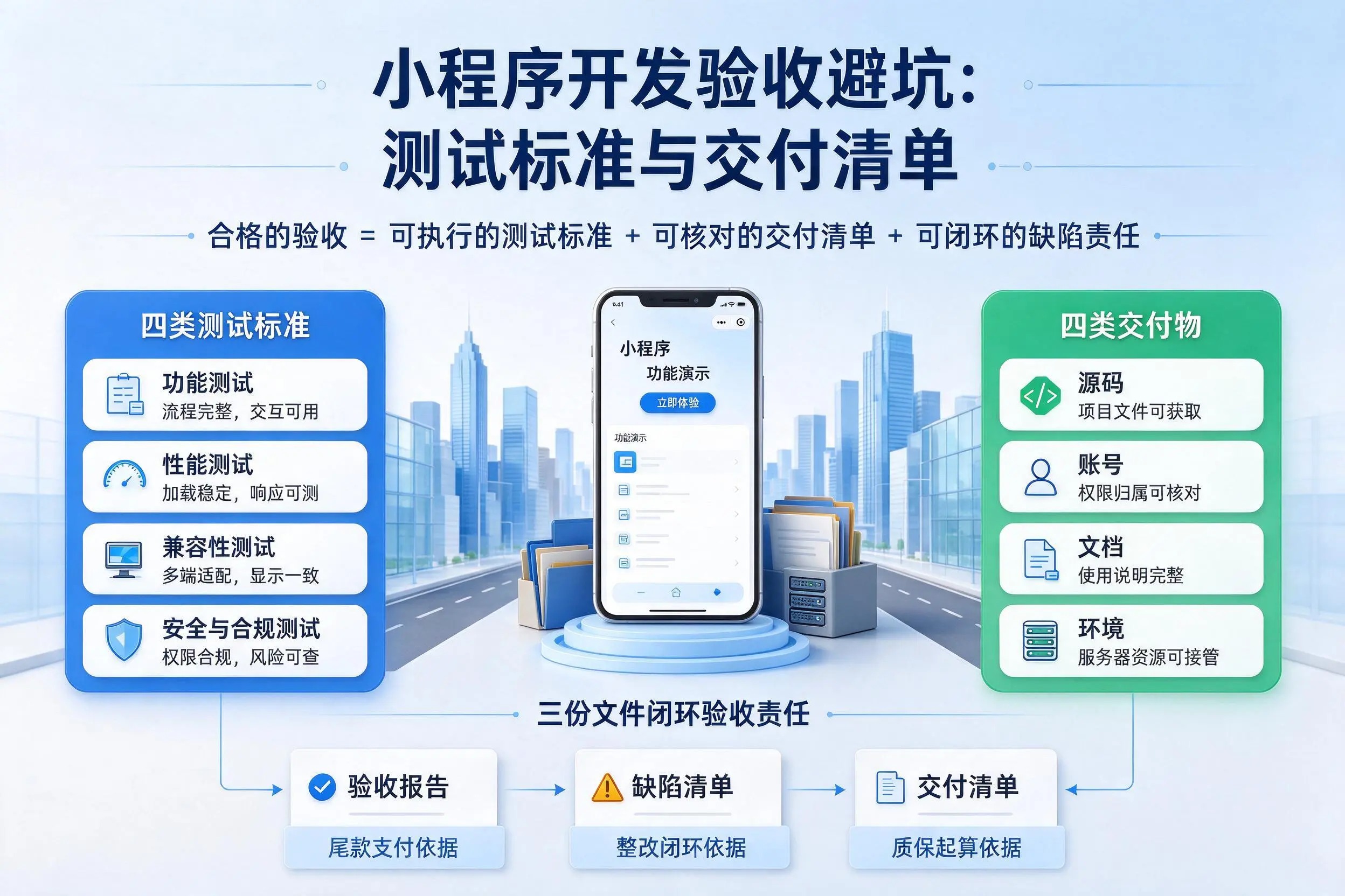 铁岭小程序开发验收避坑:测试标准与交付清单