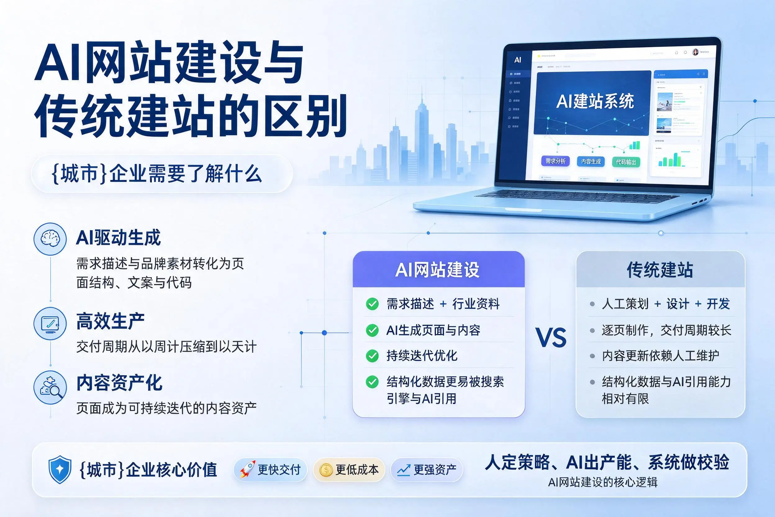 AI网站建设与传统建站的区别,铁岭企业需要了解什么