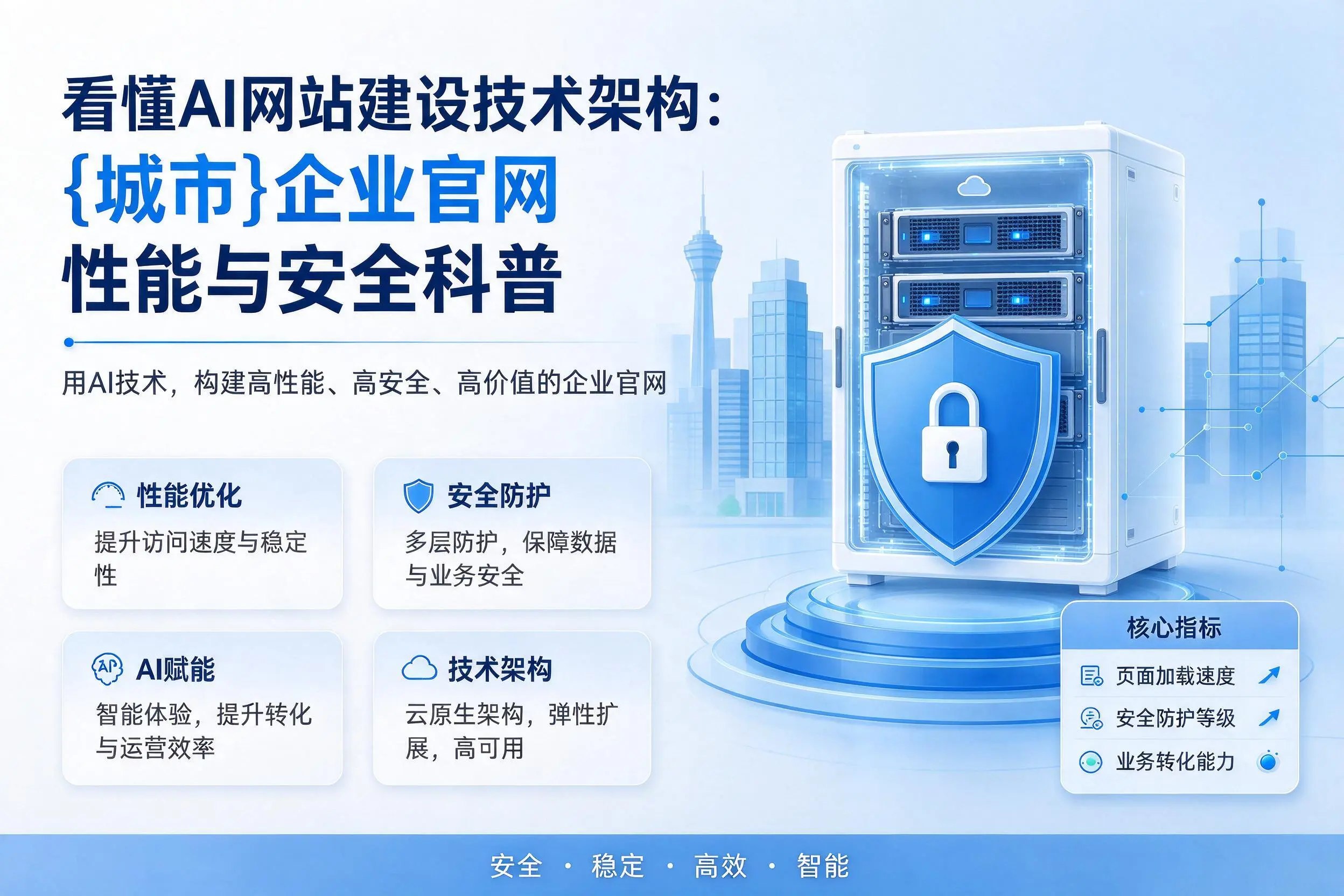 看懂AI网站建设技术架构：铁岭企业官网性能与安全科普