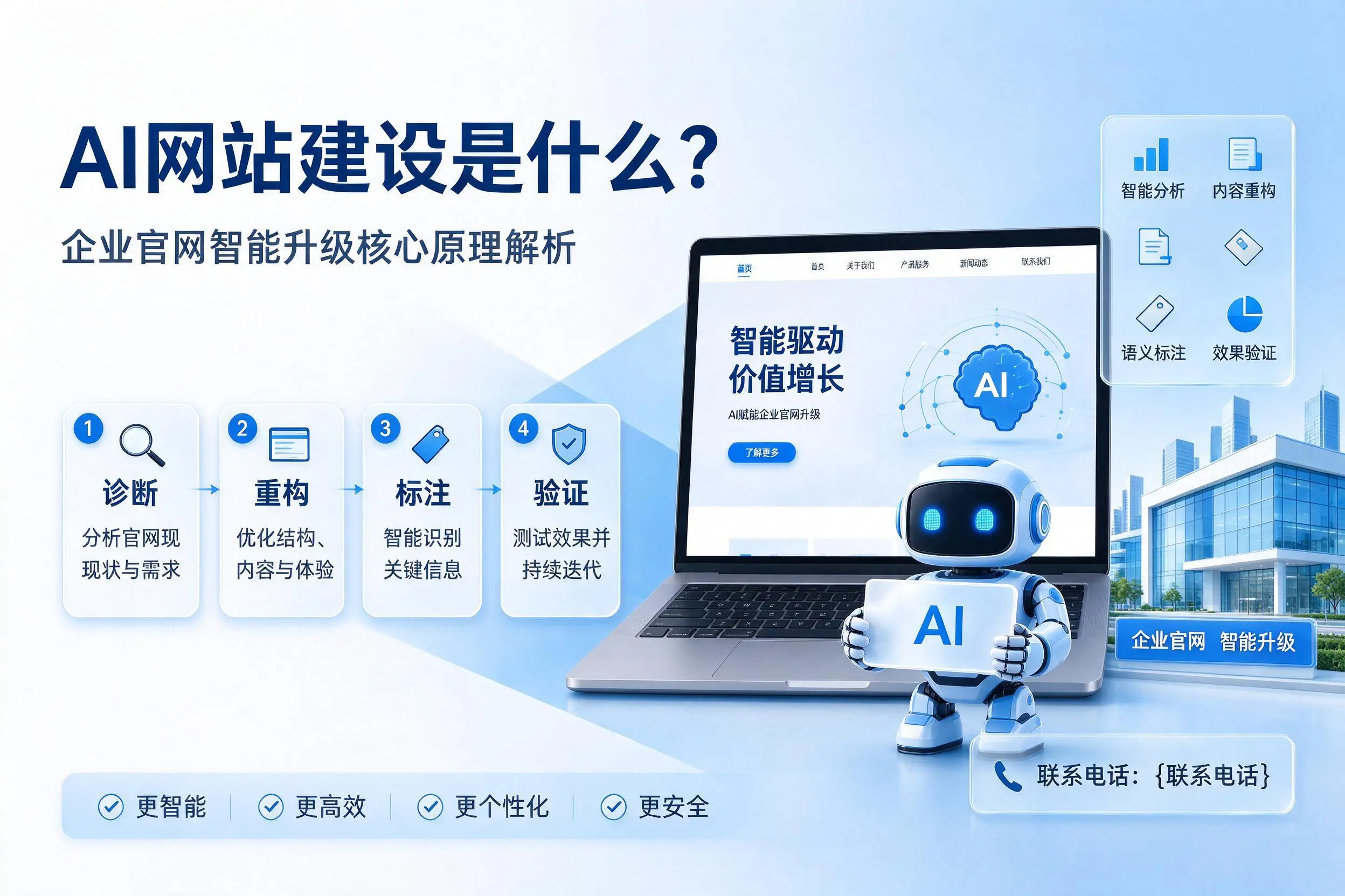 AI网站建设是什么？铁岭企业官网智能升级核心原理解析