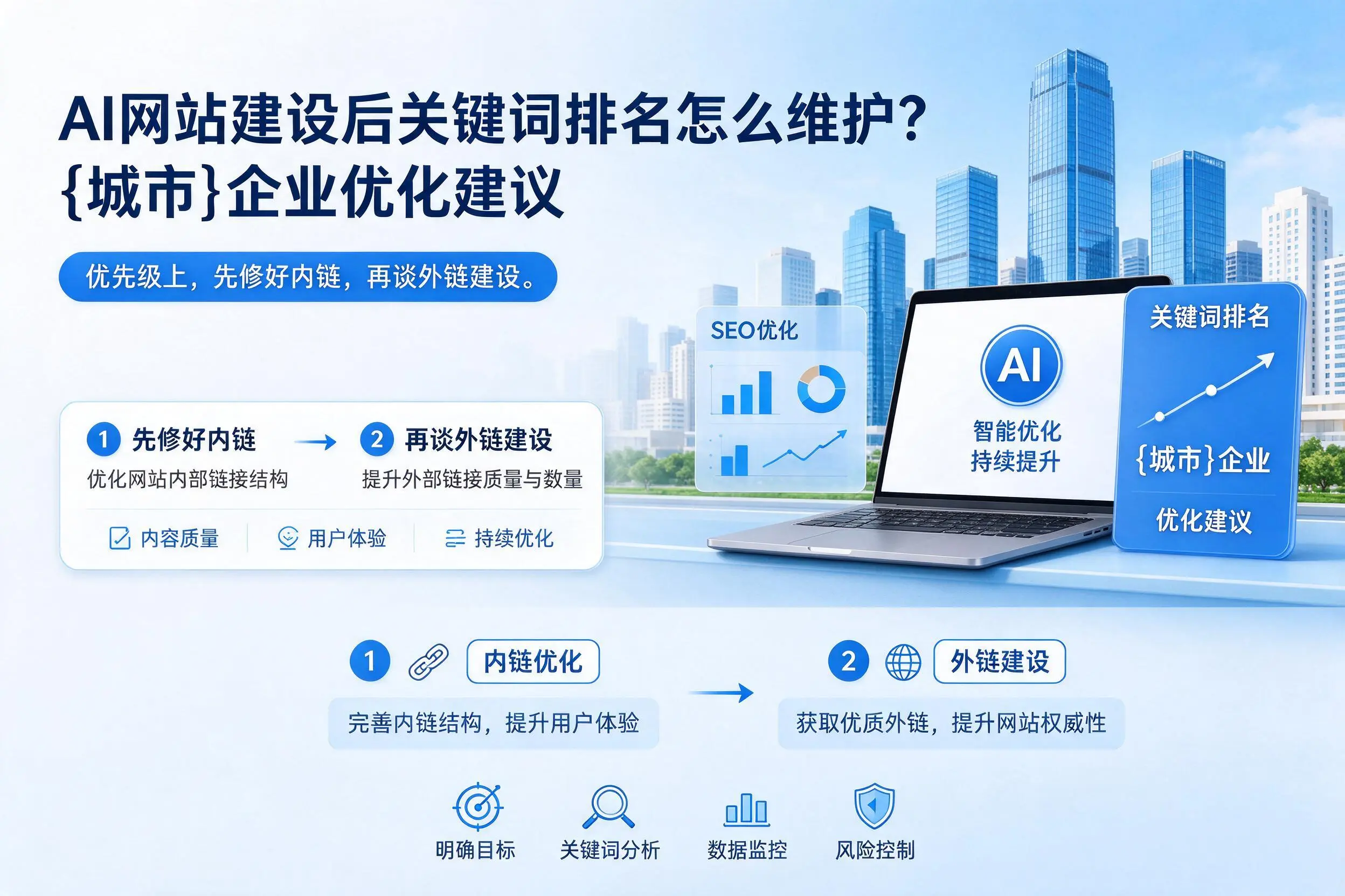AI网站建设后关键词排名怎么维护?铁岭企业优化建议
