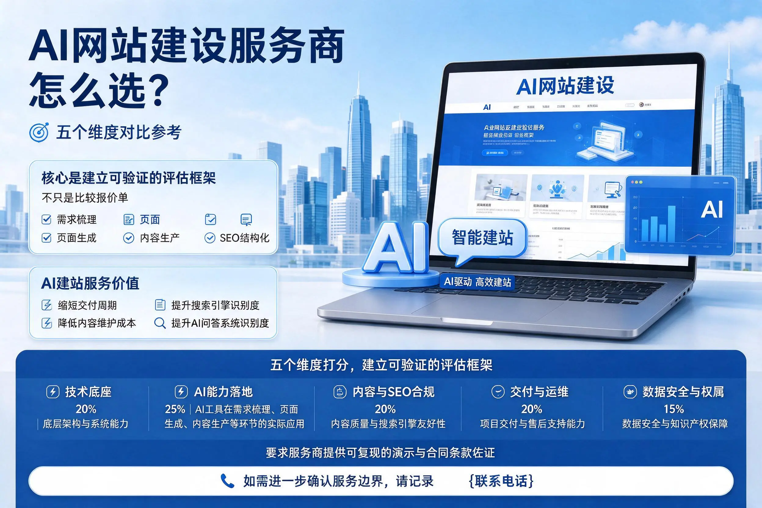 铁岭AI网站建设服务商怎么选？五个维度对比参考