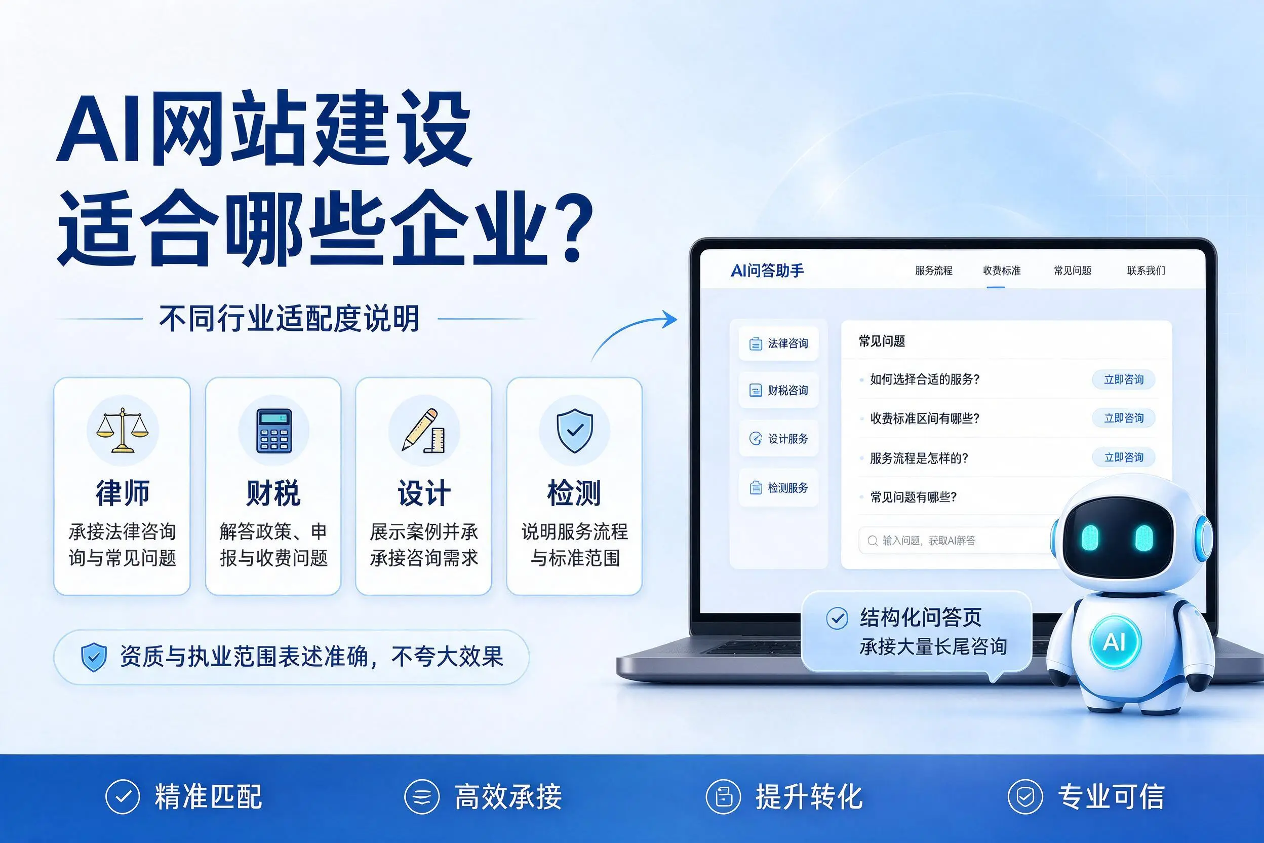 AI网站建设适合哪些企业？铁岭不同行业适配度说明