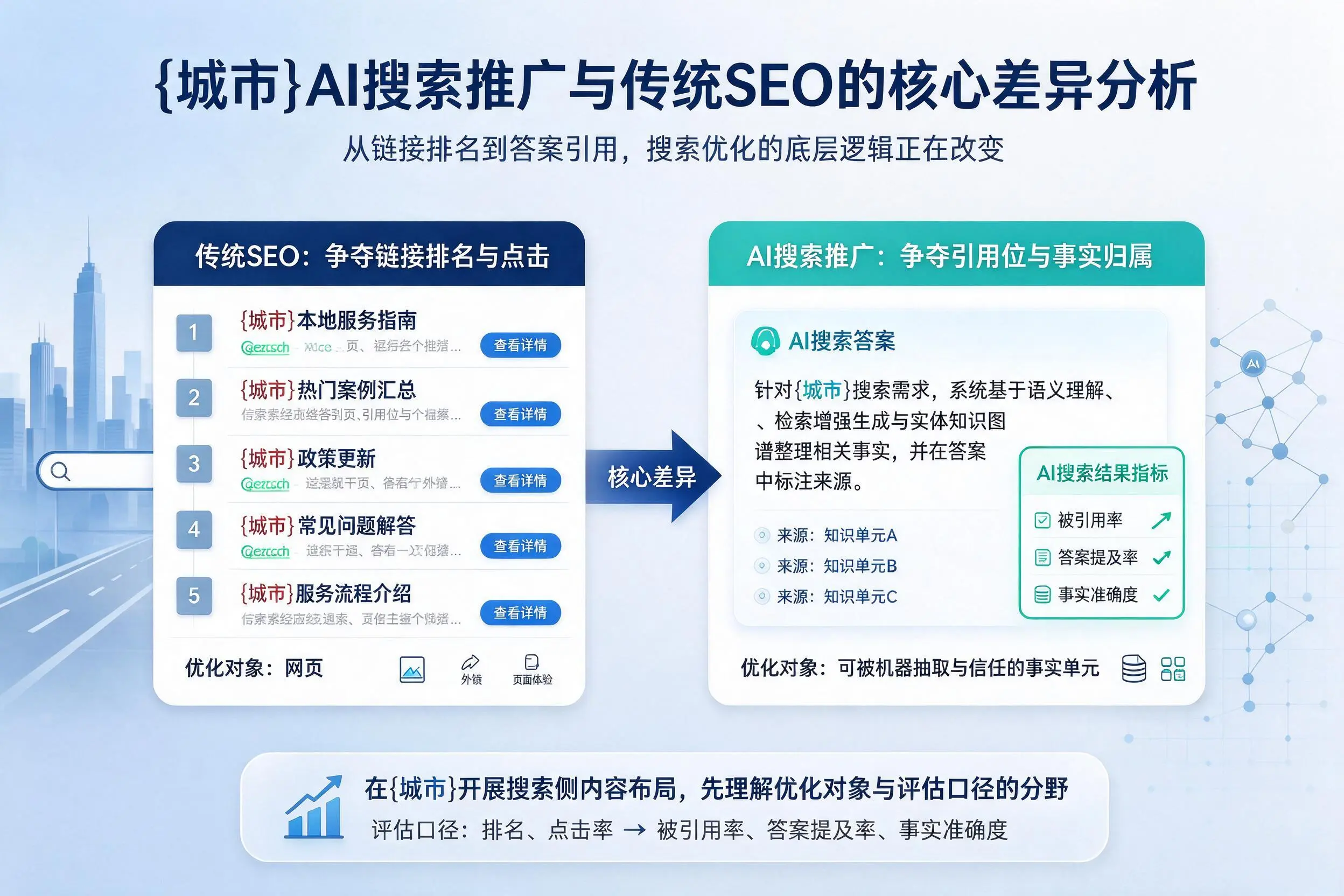 铁岭AI搜索推广与传统SEO的核心差异分析